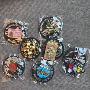 NEW Strike Gently Enamel Pin Lot x9